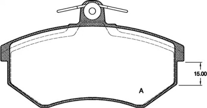 Комплект тормозных колодок OPEN PARTS BPA0134.00