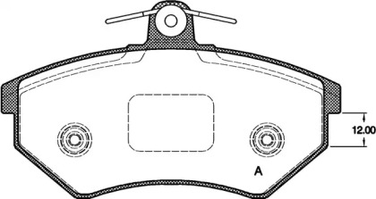 Комплект тормозных колодок OPEN PARTS BPA0134.40