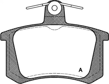 Комплект тормозных колодок OPEN PARTS BPA0135.20