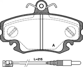 Комплект тормозных колодок OPEN PARTS BPA0141.30