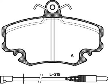 Комплект тормозных колодок OPEN PARTS BPA0141.32