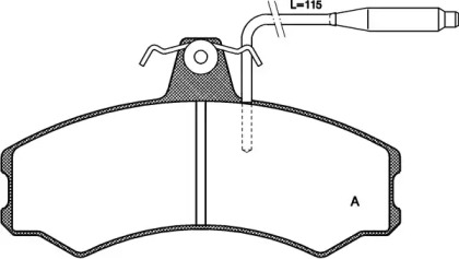 Комплект тормозных колодок OPEN PARTS BPA0143.02