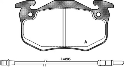 Комплект тормозных колодок OPEN PARTS BPA0144.32