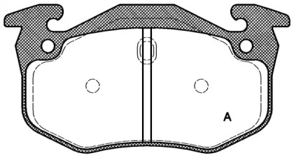 Комплект тормозных колодок OPEN PARTS BPA0144.70