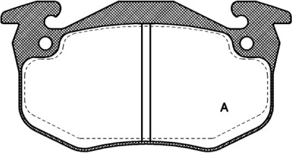 Комплект тормозных колодок OPEN PARTS BPA0144.80