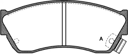 Комплект тормозных колодок OPEN PARTS BPA0147.22