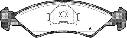 Комплект тормозных колодок OPEN PARTS BPA0168.00