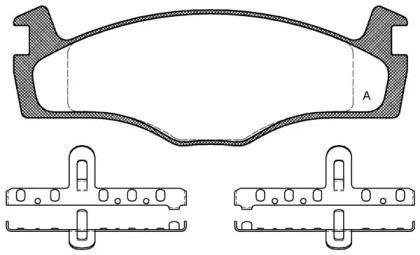 Комплект тормозных колодок OPEN PARTS BPA0171.00