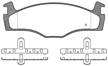 Комплект тормозных колодок OPEN PARTS BPA0171.10