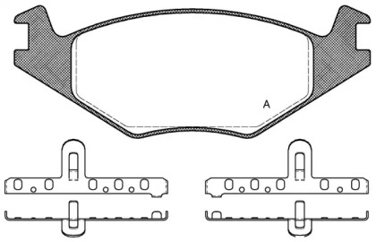 Комплект тормозных колодок OPEN PARTS BPA0171.20