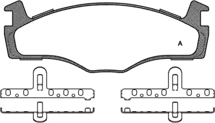 Комплект тормозных колодок OPEN PARTS BPA0171.60