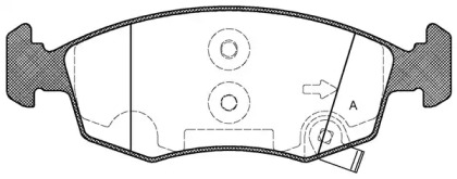 Комплект тормозных колодок OPEN PARTS BPA0172.50