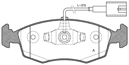 Комплект тормозных колодок OPEN PARTS BPA0172.52