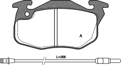 Комплект тормозных колодок OPEN PARTS BPA0192.12