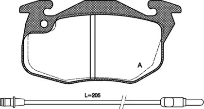 Комплект тормозных колодок OPEN PARTS BPA0192.22