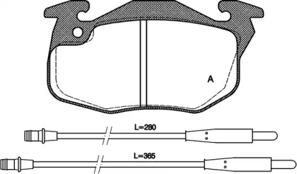 Комплект тормозных колодок OPEN PARTS BPA0192.34