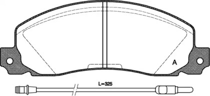 Комплект тормозных колодок OPEN PARTS BPA0202.02