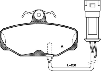 Комплект тормозных колодок OPEN PARTS BPA0205.02