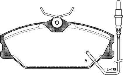 Комплект тормозных колодок OPEN PARTS BPA0208.02