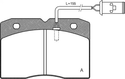 Комплект тормозных колодок OPEN PARTS BPA0211.22