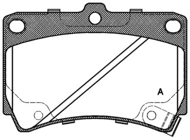 Комплект тормозных колодок OPEN PARTS BPA0212.42