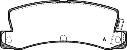 Комплект тормозных колодок OPEN PARTS BPA0214.04