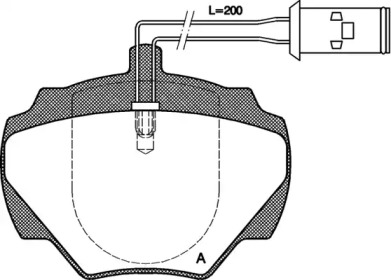 Комплект тормозных колодок OPEN PARTS BPA0222.01