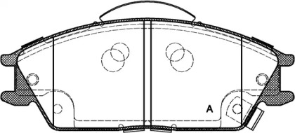 Комплект тормозных колодок OPEN PARTS BPA0224.22