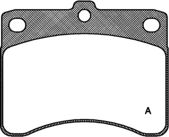 Комплект тормозных колодок OPEN PARTS BPA0232.00