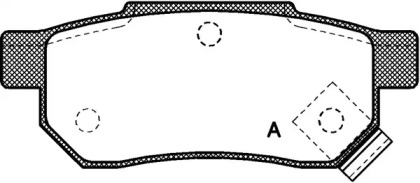 Комплект тормозных колодок OPEN PARTS BPA0233.02