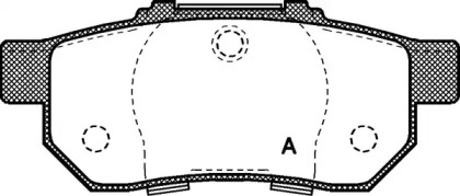 Комплект тормозных колодок OPEN PARTS BPA0233.20