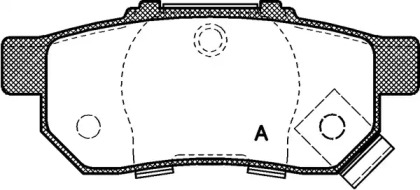 Комплект тормозных колодок OPEN PARTS BPA0233.52