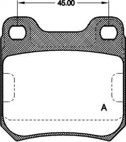 Комплект тормозных колодок OPEN PARTS BPA0239.00