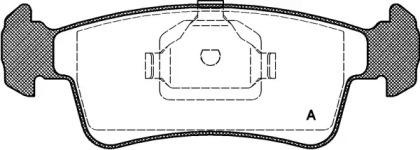 Комплект тормозных колодок OPEN PARTS BPA0240.00