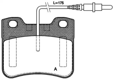 Комплект тормозных колодок OPEN PARTS BPA0247.24