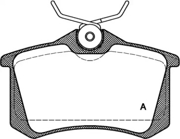 Комплект тормозных колодок OPEN PARTS BPA0263.01