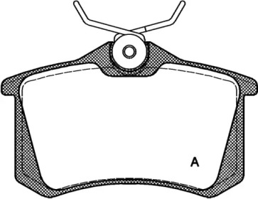 Комплект тормозных колодок OPEN PARTS BPA0263.10