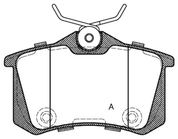 Комплект тормозных колодок OPEN PARTS BPA0263.74