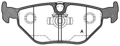 Комплект тормозных колодок OPEN PARTS BPA0265.15