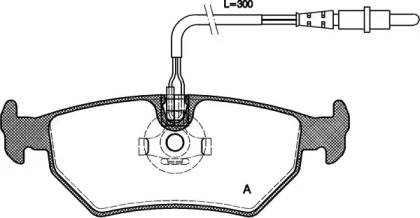 Комплект тормозных колодок OPEN PARTS BPA0265.32