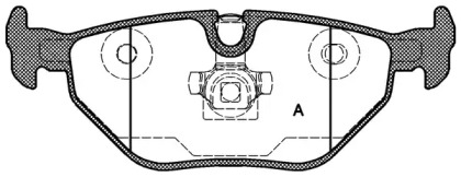 Комплект тормозных колодок OPEN PARTS BPA0265.40