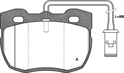 Комплект тормозных колодок OPEN PARTS BPA0267.11