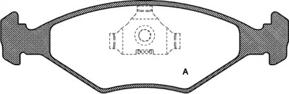 Комплект тормозных колодок OPEN PARTS BPA0281.00