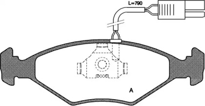 Комплект тормозных колодок OPEN PARTS BPA0281.02