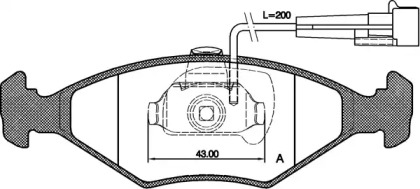 Комплект тормозных колодок OPEN PARTS BPA0281.42