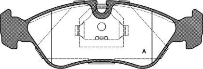 Комплект тормозных колодок OPEN PARTS BPA0286.30