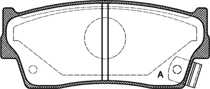 Комплект тормозных колодок OPEN PARTS BPA0289.02