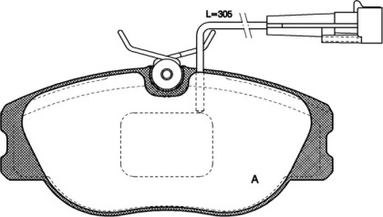 Комплект тормозных колодок OPEN PARTS BPA0305.31