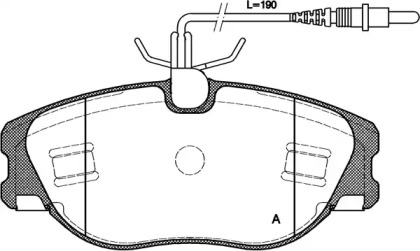 Комплект тормозных колодок OPEN PARTS BPA0305.44