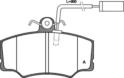 Комплект тормозных колодок OPEN PARTS BPA0312.02